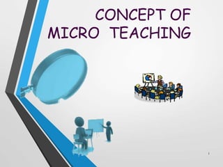 CONCEPT OF
MICRO TEACHING
1
 