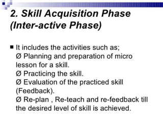 Steps In Microteaching Micro Teaching - Teaching skills, micro teaching cycle, micro teaching ...