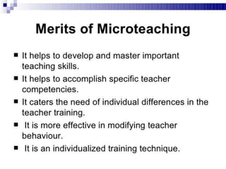 Micro Teaching - Teaching skills, micro teaching cycle, micro teaching steps,  phases in micro teaching, link practices, simulation