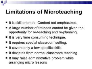 Micro Teaching - Teaching skills, micro teaching cycle, micro teaching steps,  phases in micro teaching, link practices, simulation