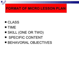 Micro Teaching - Teaching skills, micro teaching cycle, micro teaching steps,  phases in micro teaching, link practices, simulation