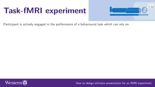 How to design stimulus presentation for a task-fMRI experiment | PDF