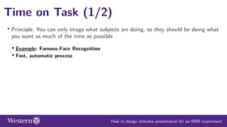 How to design stimulus presentation for a task-fMRI experiment | PDF