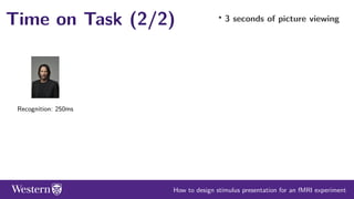 How to design stimulus presentation for a task-fMRI experiment | PDF