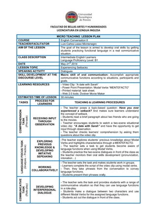 Micro teaching lesson plan | PDF
