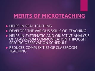 Micro Teaching with skills and types and examples | PPTX