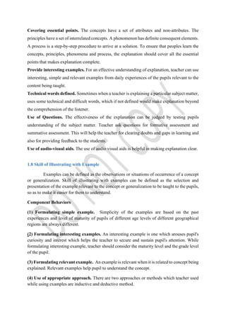 Microteaching skills by Dr.Thanuja.K | PDF