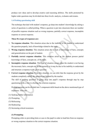 Microteaching skills by Dr.Thanuja.K | PDF