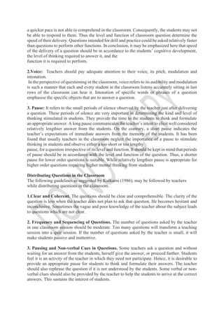 Microteaching skills by Dr.Thanuja.K | PDF