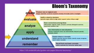 https://cft.vanderbilt.edu/guides-sub-pages/blooms-taxonomy/ 16
 