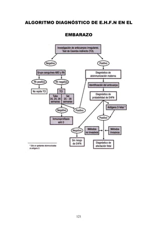121
ALGORITMO DIAGNÓSTICO DE E.H.F.N EN EL
EMBARAZO
 