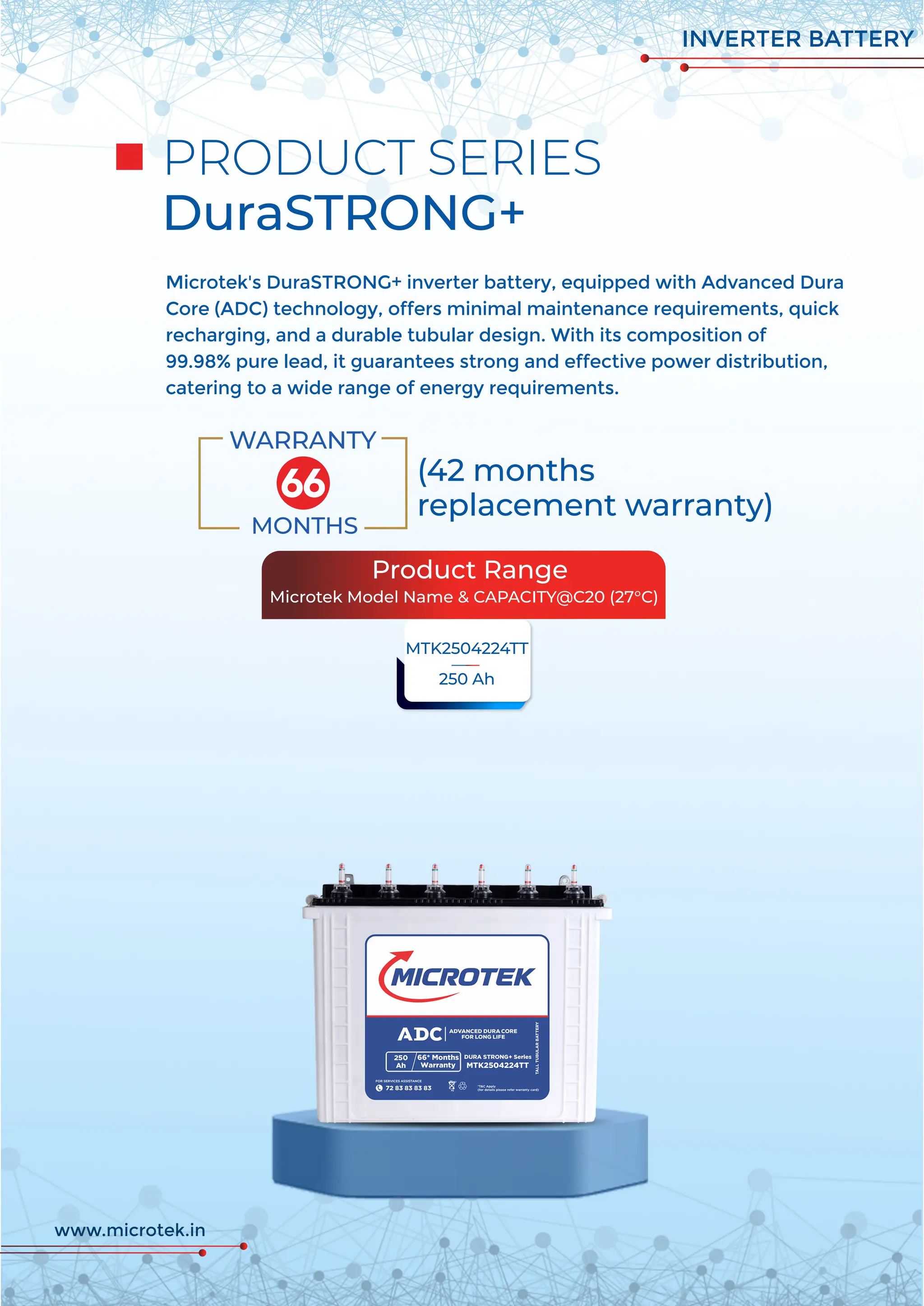 Microtek's Next-Gen Inverter Battery: Featuring Revolutionary ADC ...