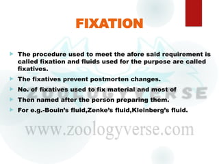 Fixative Dissection Microtomy: Techniques and Procedures for Tissue Sectioning | PPTX