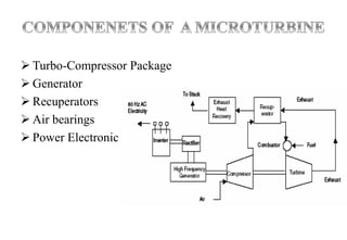  Turbo-Compressor Package
 Generator
 Recuperators
 Air bearings
 Power Electronics
 
