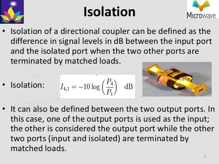 Microwave directional coupler paramets & applications