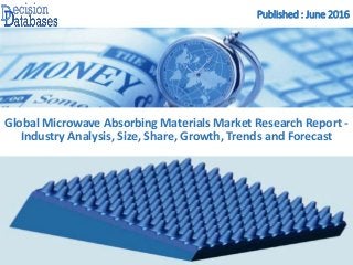 Published : June 2016
Global Microwave Absorbing Materials Market Research Report -
Industry Analysis, Size, Share, Growth, Trends and Forecast
 