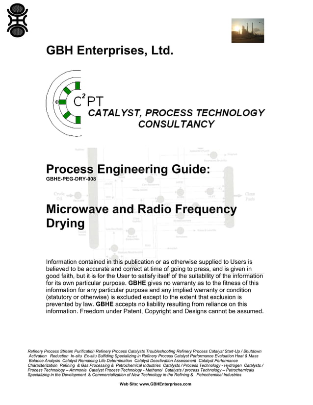 Microwave and Radio Frequency Drying PDF