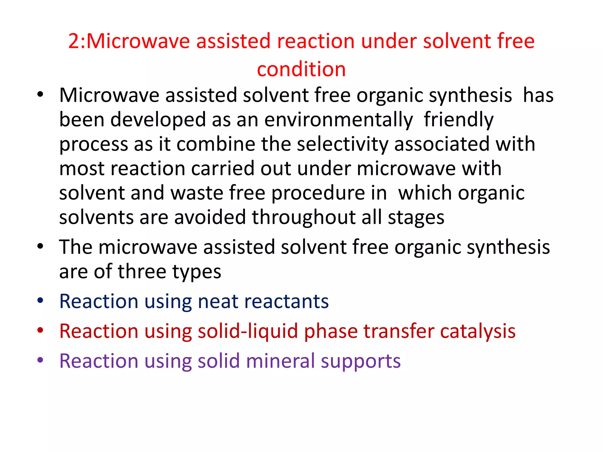 Microwave assisted reaction km komal wahane k3 | PPTX