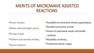 microwave assisted rxn in advanced organic chemistry.pptx