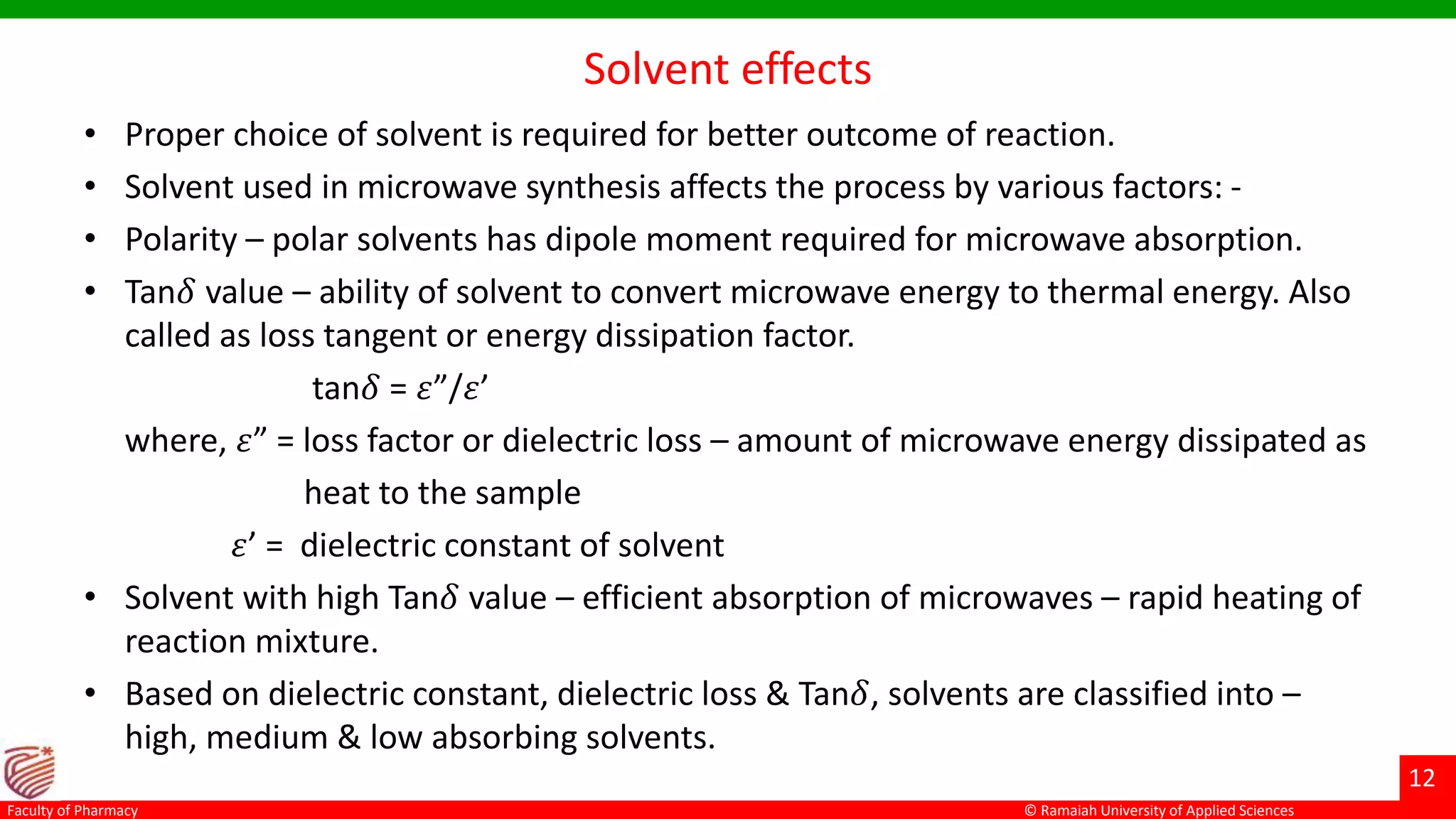 Microwave assisted synthesis | PPTX