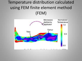 Temperature distribution calculated
using FEM finite element method
(FEM)
 