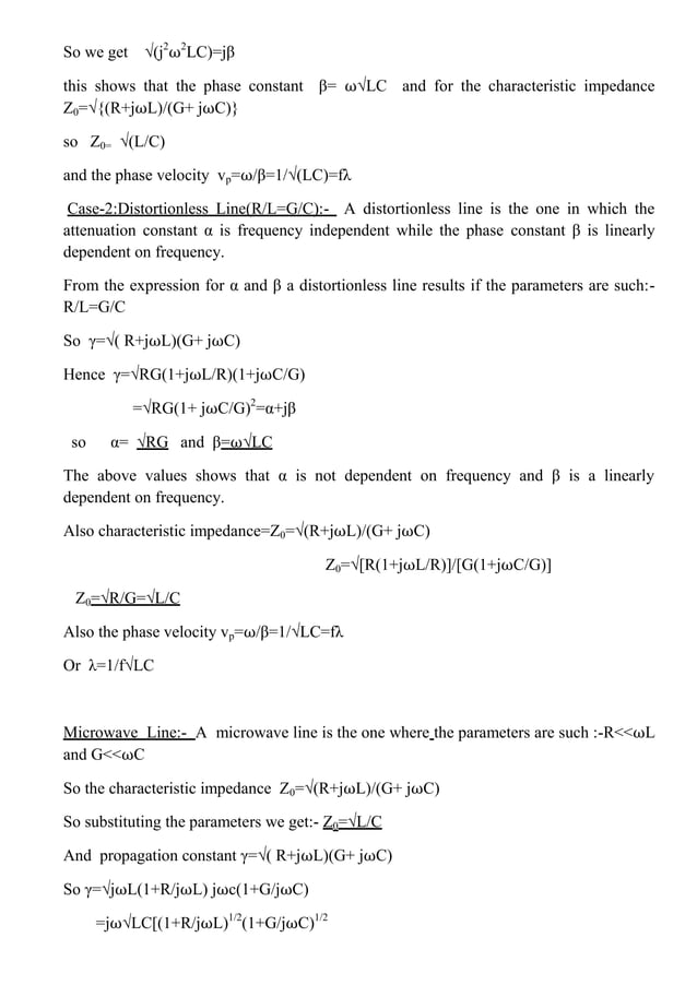 Microwave Engineering Lecture Notes | PDF | Physics | Science