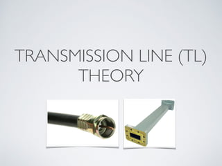 TRANSMISSION LINE (TL)
THEORY
 