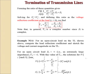 Termination of Transmission Lines
Termination of Transmission Lines
 