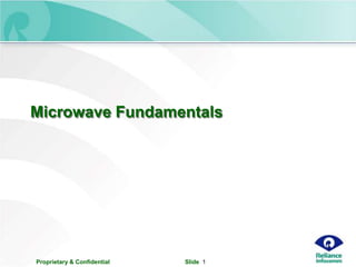 Proprietary & Confidential Slide 1
Microwave Fundamentals
 