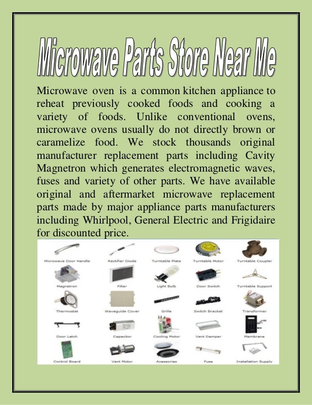 Microwave parts store near me