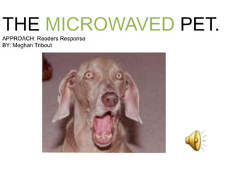 THE MICROWAVED PET. APPROACH: Readers Response BY: Meghan Tribout 