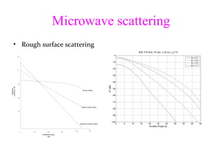 Microwave scattering Rough surface scattering 