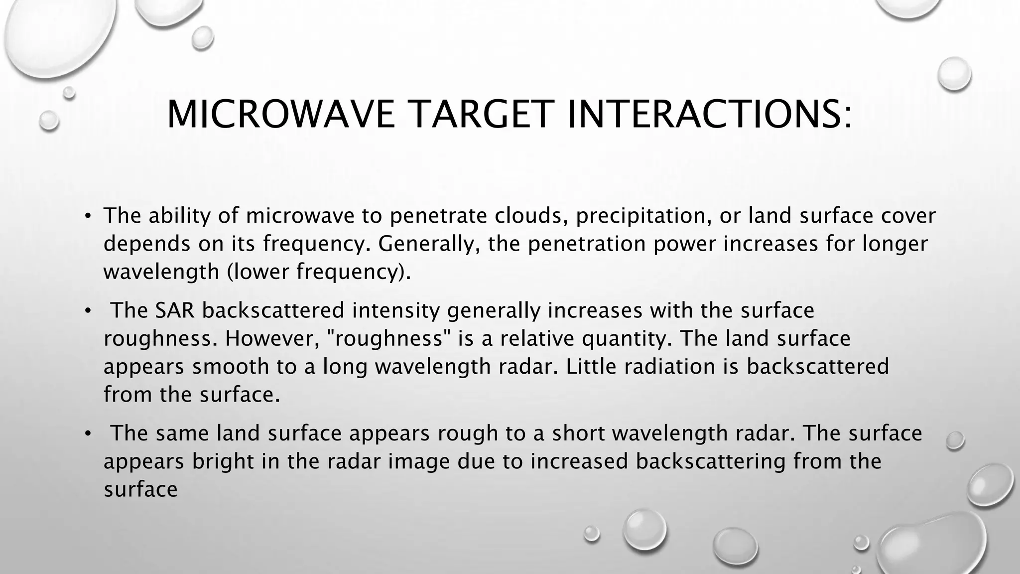 Microwave remote sensing | PPTX