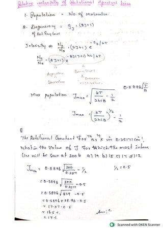 Spectrum Notes.pdf Spectroscopy - Microwave Spectra key notes.pdf