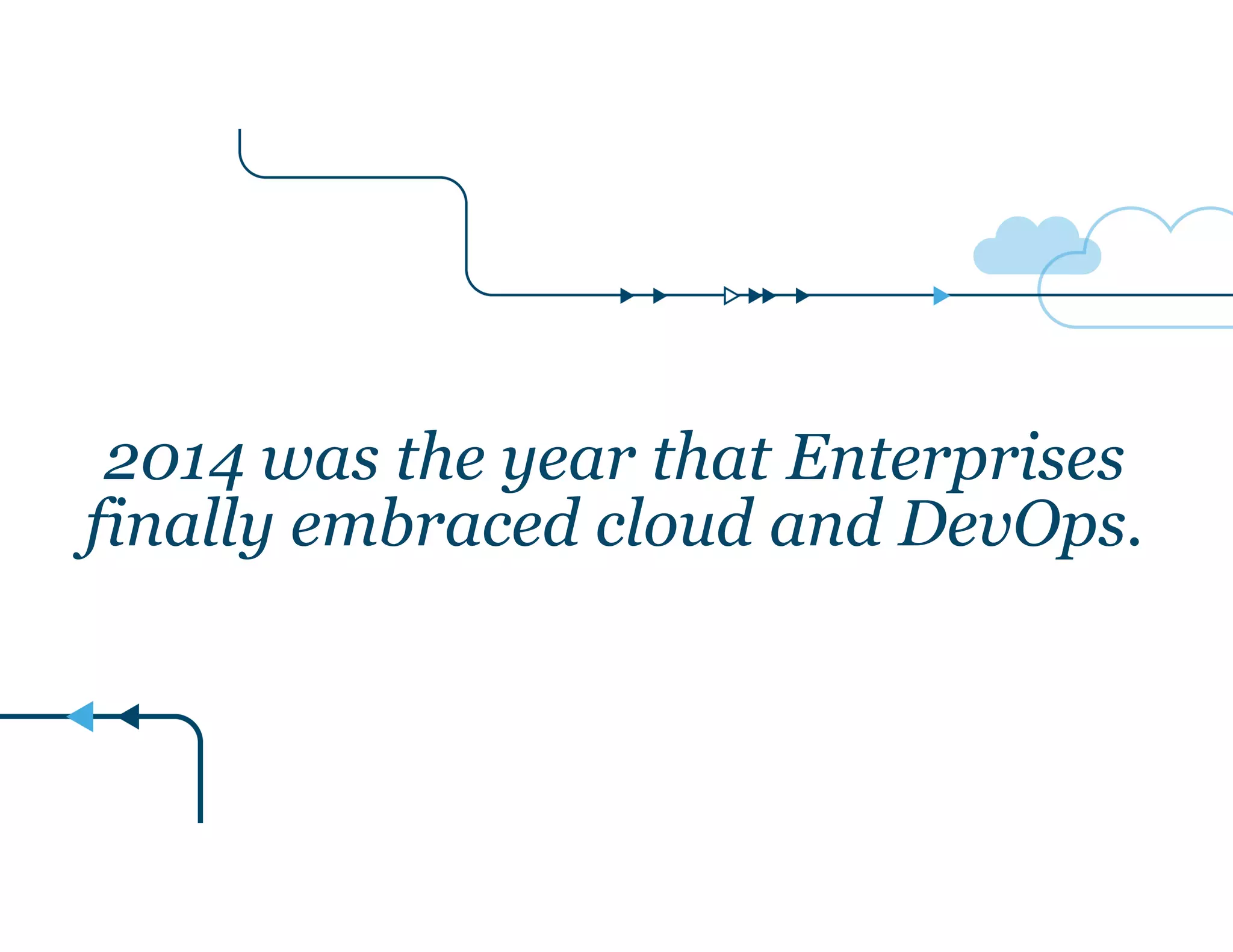 2014 was the year that Enterprises
finally embraced cloud and DevOps.
 