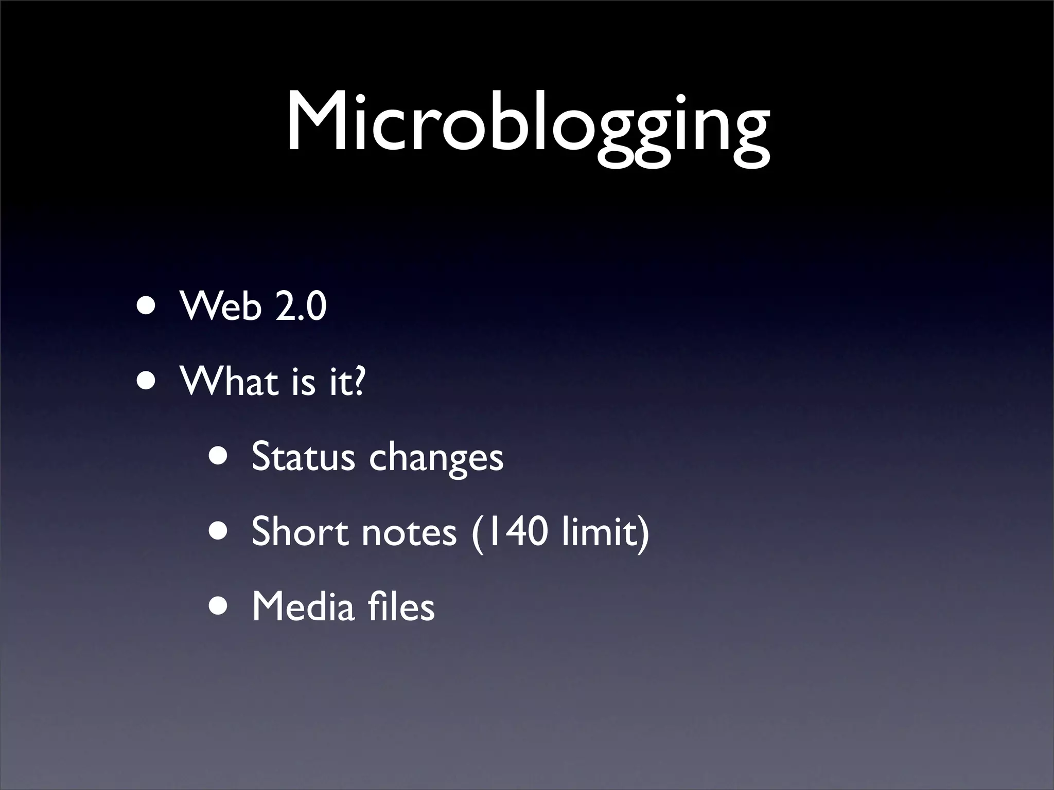 Microblogging via XMPP