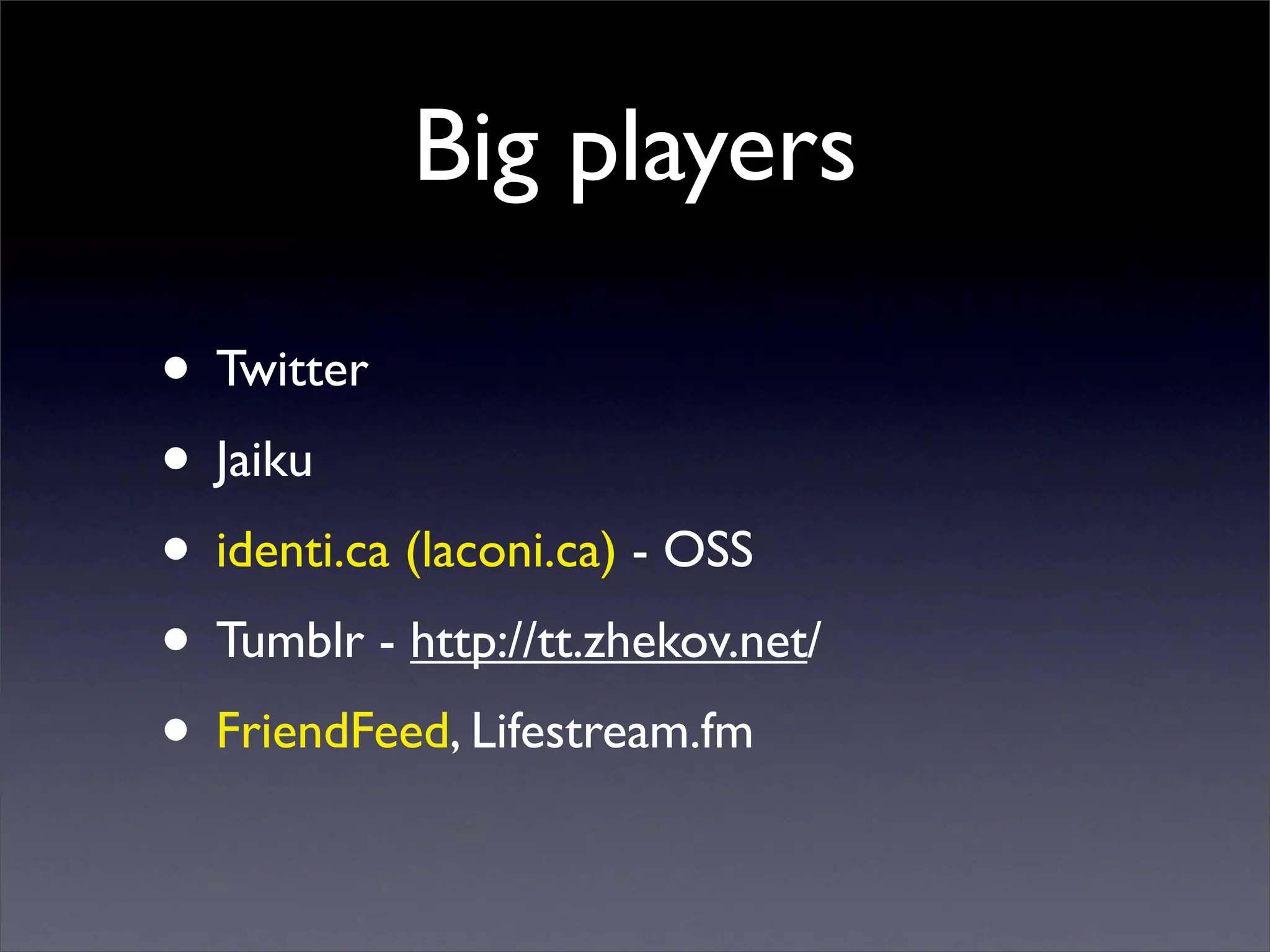Microblogging via XMPP