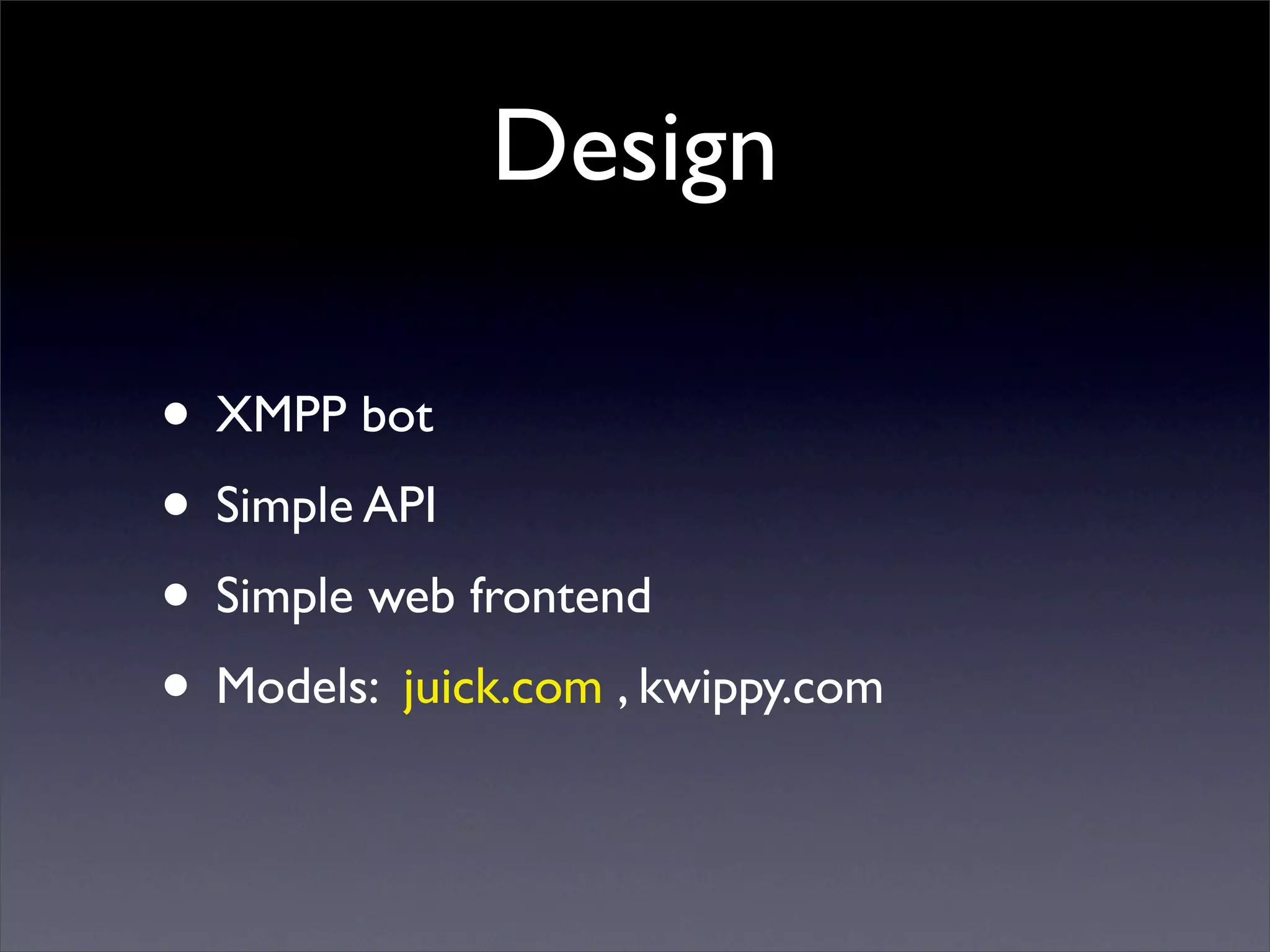 Microblogging via XMPP