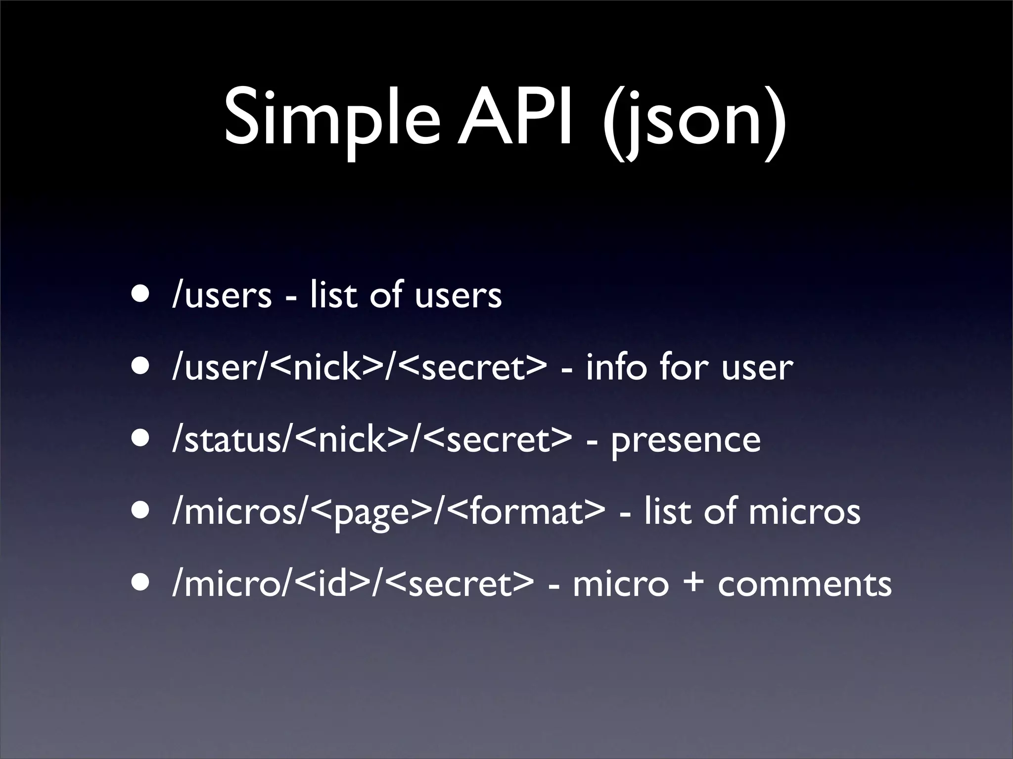 Microblogging via XMPP