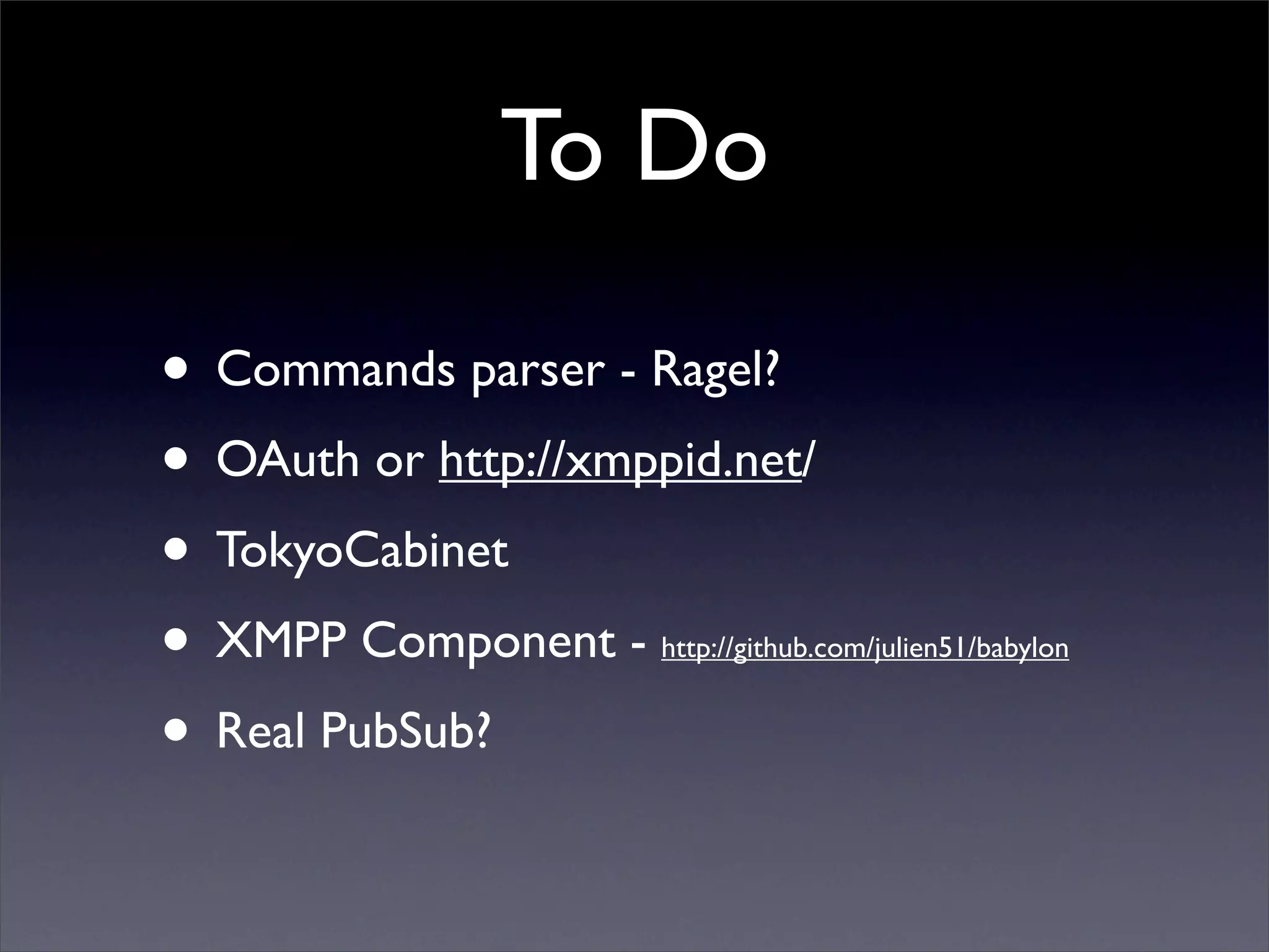 Microblogging via XMPP