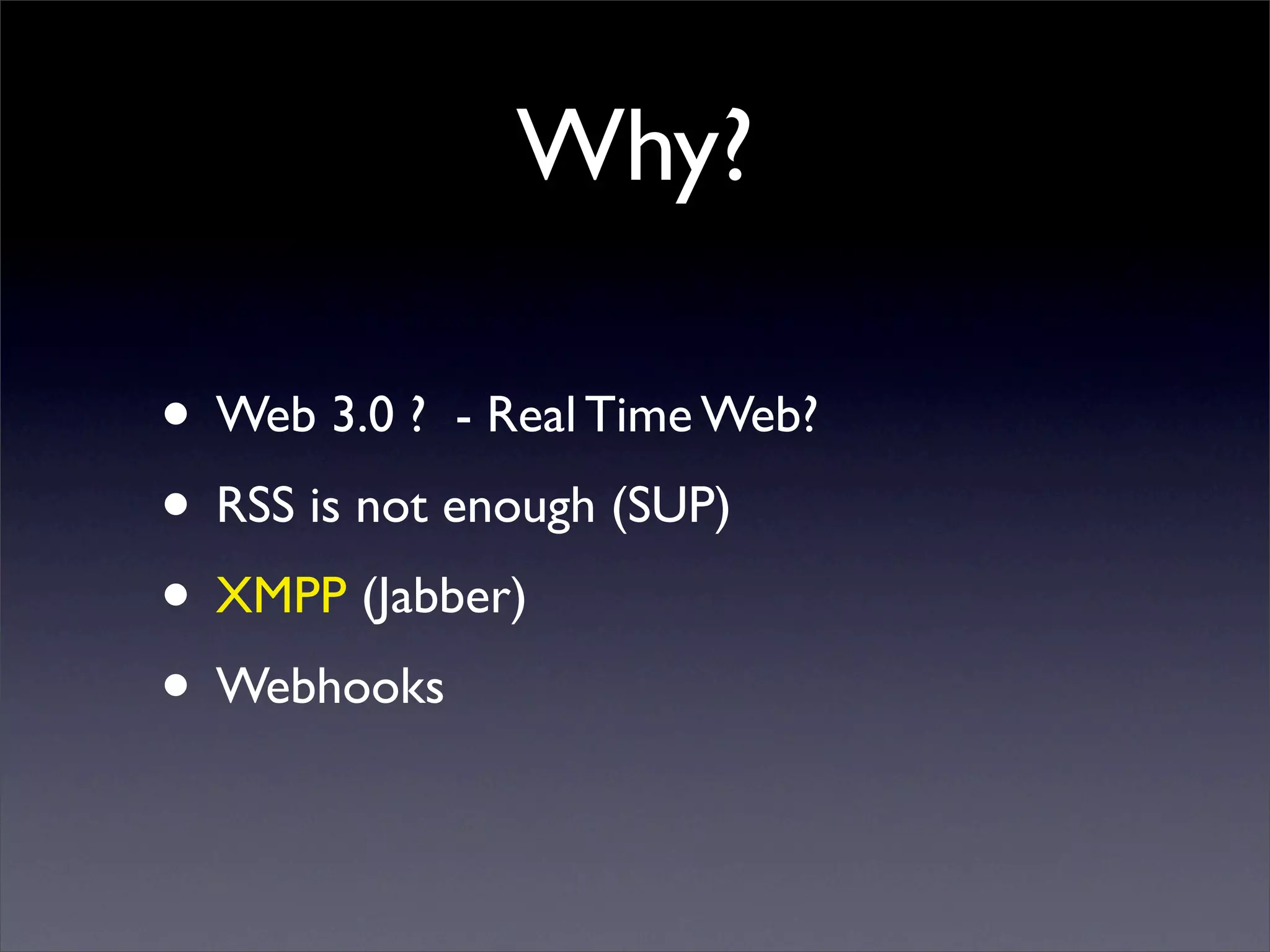 Microblogging via XMPP