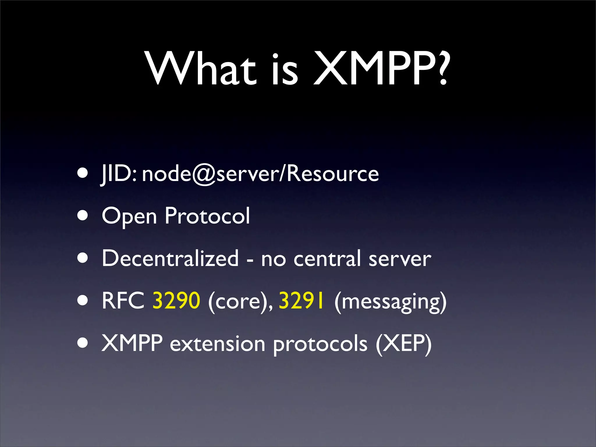 Microblogging via XMPP