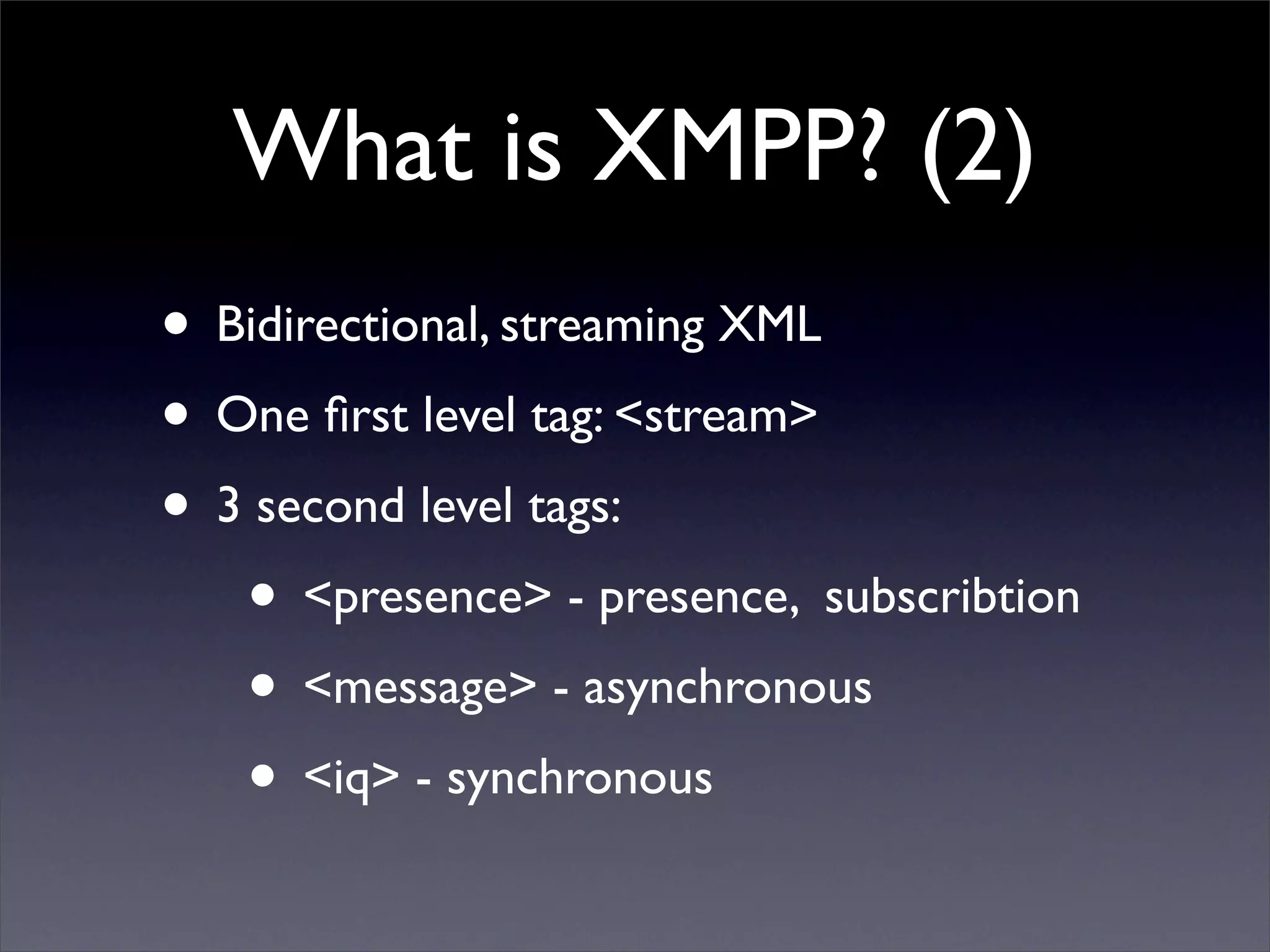 Microblogging via XMPP