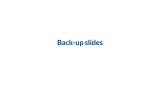 Back-up slides
 
