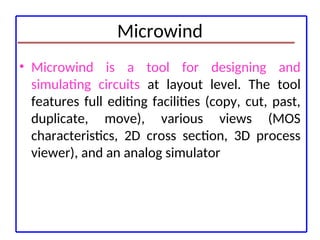 cmos technology-micrwind layout tool-demo.ppt