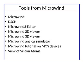 cmos technology-micrwind layout tool-demo.ppt