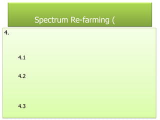Spectrum Re-farming (
4.
4.1
4.2
4.3
 