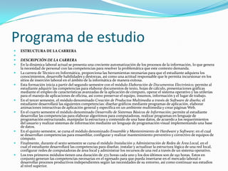 DEL BACHILLERATO TECNOLÓGICO