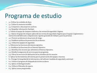  Programa de estudioReforma Curricular del Bachillerato Tecnológico 