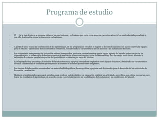    Programa de estudioCOMPONENTE DE FORMACIÓN PROFESIONAL 
